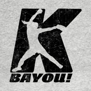 Fastpitch Softball Pitcher Funny Strikeout BYE YOU, BAYOU! T-Shirt